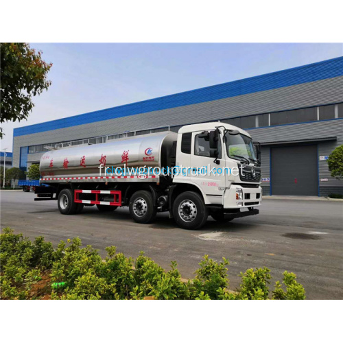 Dongfeng 304 camion-citerne de lait en acier inoxydable